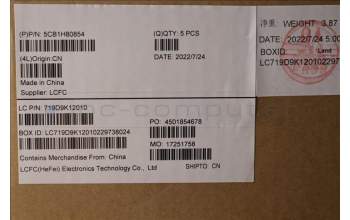 Lenovo 5CB1H80854 COVER Upper Case ASM_SPA L82RL NFP AG U