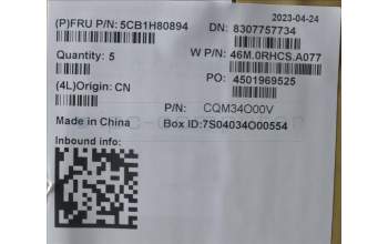 Lenovo 5CB1H80894 C-Cover with keyboard,Russian,Storm Grey