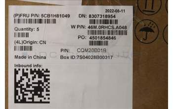 Lenovo 5CB1H81049 COVER Upper Case ASM_ARA W 82R8 CG