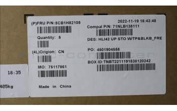 Lenovo 5CB1H82105 COVER UpperCaseASM_FRA C82SH StoBL