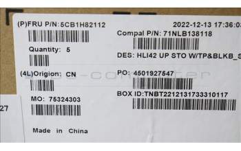 Lenovo 5CB1H82112 COVER UpperCaseASM_SWS C82SH StoBL