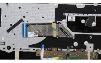 Lenovo 5CB1H82114 C-Cover with keyboard, Czech Slovakian, Storm Grey, Backlight, UK