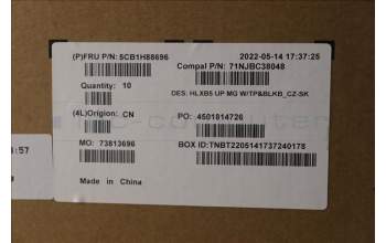 Lenovo 5CB1H88696 COVER Upper Case ASM_CZE/SLK C21DL MGBL