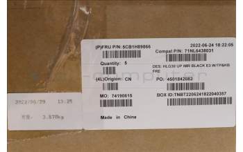 Lenovo 5CB1H89866 COVER UpperCaseASM_FRA C82S9 E3 BLA