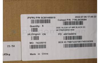 Lenovo 5CB1H89919 COVER UpperCaseASM_HBW C82S9RGB E3 BLA