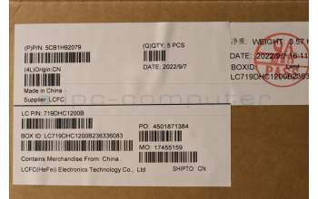 Lenovo 5CB1H92079 COVER Upper Case ASM_ARA L82QD NFPCG