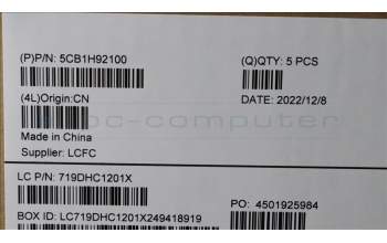 Lenovo 5CB1H92100 COVER Upper Case ASM_POR L82QD NFPCG