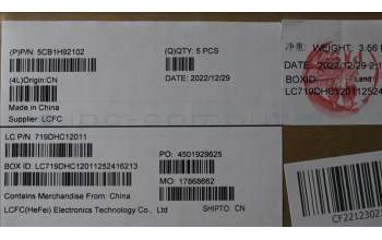 Lenovo 5CB1H92102 COVER Upper Case ASM_SLV L82QD NFPCG