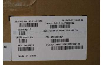 Lenovo 5CB1H92160 COVER Upper Case ASM_ITA C21DK MGBL