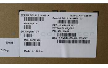 Lenovo 5CB1H92819 COVER Upper Case ASM_FRA C21DK MGNBL