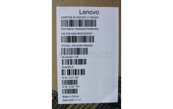Lenovo 5CB1H95439 COVER Upper Case ASM_EURO ENG H STGY DIS
