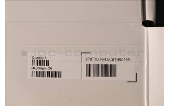 Lenovo 5CB1H95449 C-Abdeckung mit Tastatur, Italienisch, Sturmgrau