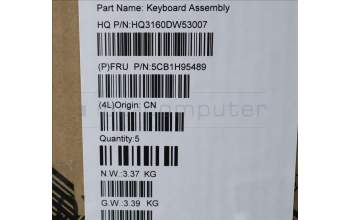 Lenovo 5CB1H95489 COVER Upper Case ASM_SPA H 82SK STGY UMA