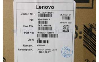 Lenovo 5CB1H95501 COVER Lower Case H 82SK CLGY