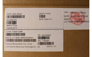 Lenovo 5CB1J00222 COVER Upper Case ASM_FRAL82SFFP_AB_BL_ML