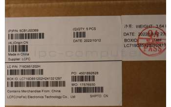 Lenovo 5CB1J00369 COVER Upper Case ASM_TURL82SFFP_CG_BL_ML