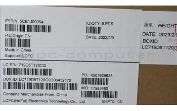 Lenovo 5CB1J00394 COVER Upper Case ASM_PORL82SFFP_CG_BL_PC