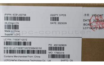 Lenovo 5CB1J00708 COVER UpperCaseASM_EUROENGL82SFFPCGNB_PC