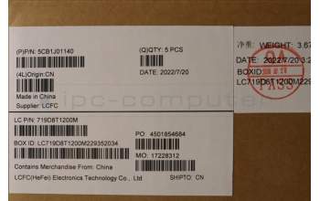 Lenovo 5CB1J01140 COVER Upper Case ASM_ARAL82SFFP_SG_BL_ML