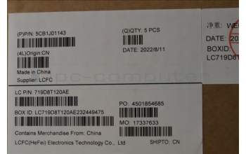 Lenovo 5CB1J01143 COVER Upper Case ASM_BULL82SFFP_SG_BL_ML