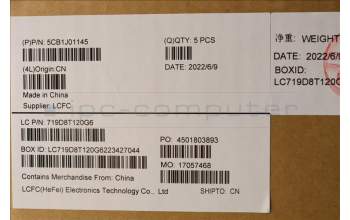 Lenovo 5CB1J01145 COVER Upper Case ASM_ENGL82SFFP_SG_BL_ML