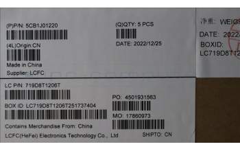 Lenovo 5CB1J01220 COVER Upper Case ASM_ITAL82SFFP_SG_NB_ML