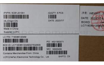 Lenovo 5CB1J01351 COVER Upper Case ASM_RUSL82SFNF_CG_BL_PC