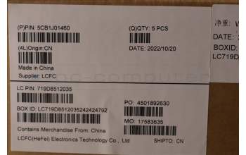 Lenovo 5CB1J01460 COVER Upper Case ASM_ENGL82SFNF_SG_BL_PC