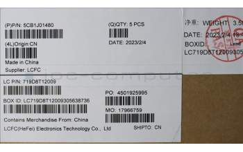 Lenovo 5CB1J01480 COVER Upper Case ASM_SWSL82SFNF_SG_BL_PC