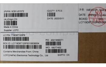 Lenovo 5CB1J01572 COVER Upper Case ASM_SPAL82SFNF_SG_NB_PC