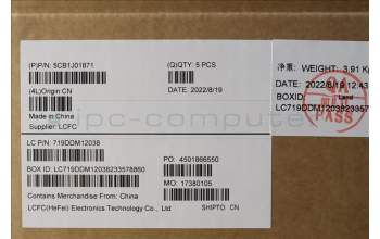 Lenovo 5CB1J01871 COVER Upper Case ASM_NORDIC L82QG NFPAG