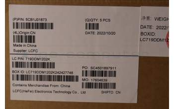 Lenovo 5CB1J01873 COVER Upper Case ASM_RUS L82QG NFPAG