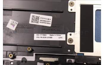 Lenovo 5CB1J01880 C-Cover with keyboard,UK English,Arctic Grey,Non_Fingerprint
