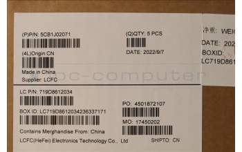Lenovo 5CB1J02071 COVER Upper Case ASM_FRA/ENG L82QE FPSB