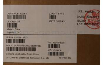 Lenovo 5CB1J02083 COVER Upper Case ASM_ENG L82QE FPSB