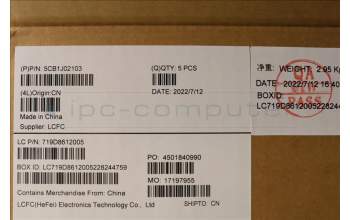 Lenovo 5CB1J02103 COVER Upper Case ASM_FRA/ENG L82QE FPSG