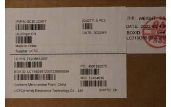 Lenovo 5CB1J02417 COVER Upper Case ASM_EURO ENG L82QE FPSG