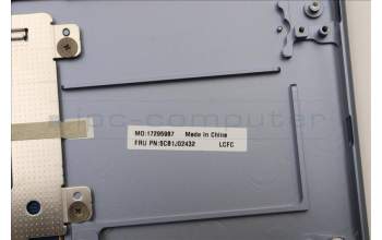 Lenovo 5CB1J02432 C-Cover with keyboard,Italian,Stone Blue,Non_FingerPrint
