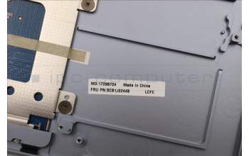 Lenovo 5CB1J02449 C-Cover with keyboard,US English Euro,Stone Blue,Non_Fingerprint