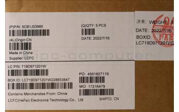 Lenovo 5CB1J03985 COVER Upper Case ASM_UKE L82UF NFPAG