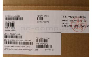 Lenovo 5CB1J04006 COVER Upper Case ASM_GER L82UF NFPSG