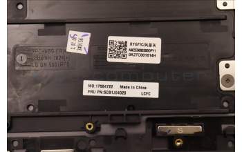 Lenovo 5CB1J04020 C-Cover with keyboard,Czech Slovakian,Storm Grey,Non_FingerPrint