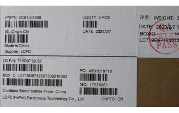 Lenovo 5CB1J04268 COVER Upper Case ASM_ARA L82UF NFPSG