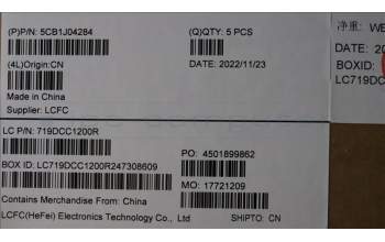 Lenovo 5CB1J04284 C-Cover with keyboard, Czech Slovakian, Onyx Grey, RGB Backlight, UK