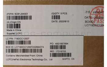Lenovo 5CB1J04303 COVER Upper Case ASM_UKE L82TF RGBOG