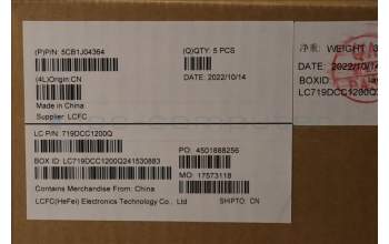 Lenovo 5CB1J04364 COVER Upper Case ASM_NORDIC L82TF WHOG