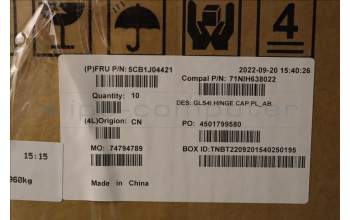 Lenovo 5CB1J04421 COVER Hinge Cover C 82SD PL_AB