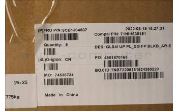 Lenovo 5CB1J04507 COVER UpperCaseASM_ARA C82SD PLSG FPBL