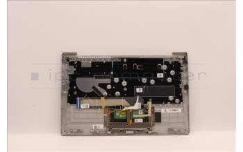 Lenovo 5CB1J05258 C-Cover with keyboard, Belgian, Cloud Grey, Backlight, Non-Fingerprint, UK