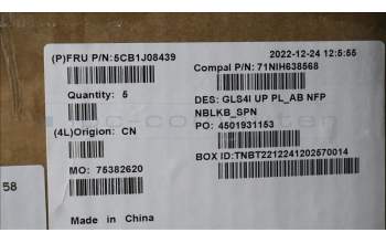 Lenovo 5CB1J08439 COVER UpperCaseASM_SPA C82SD PLAB NFPNBL